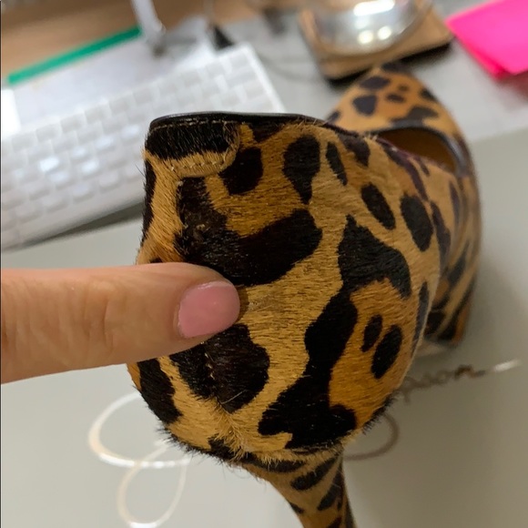 Jessica Simpson Lovie Leopard Platform Heels 8.5 - Picture 9 of 10